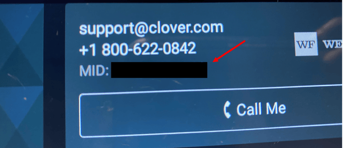 Clover Merchant ID Example